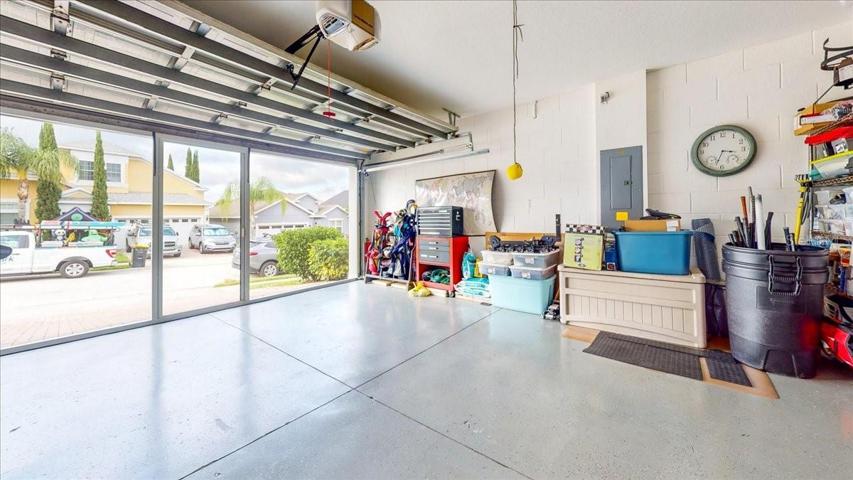 Garage with Screen Door