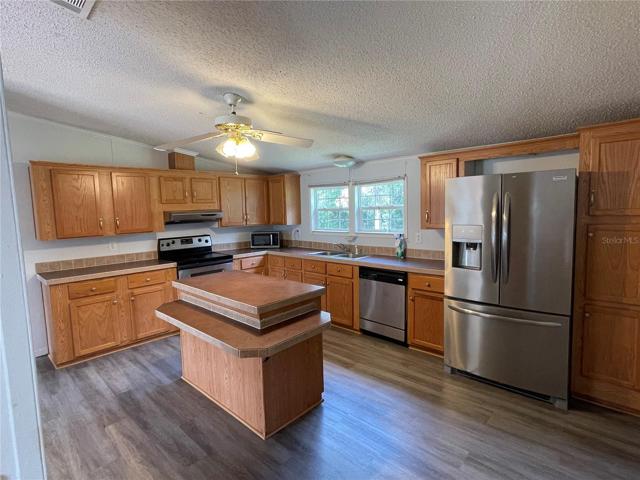 Large open kitchen