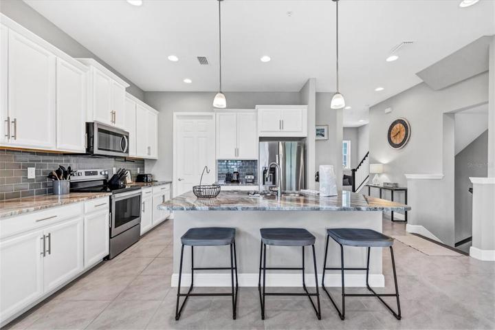 Kitchen with Large Island!