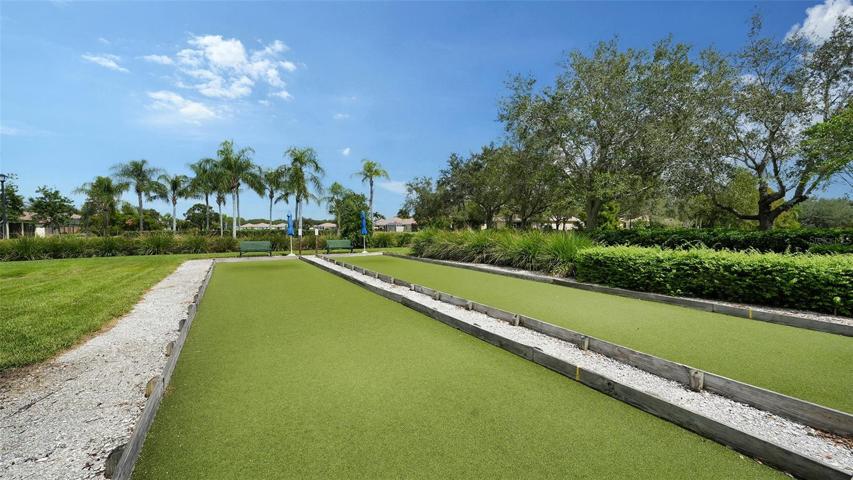 Bocce ball court!