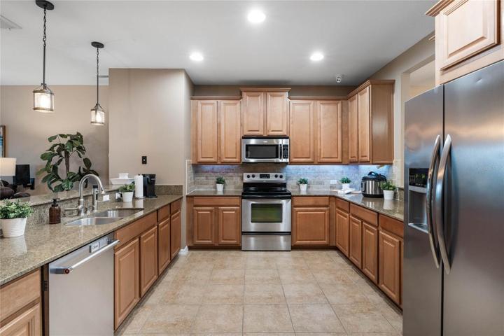 Plenty of counter workspace & cabinet storage!