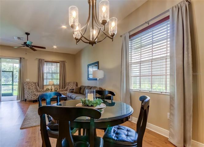 casual dining area