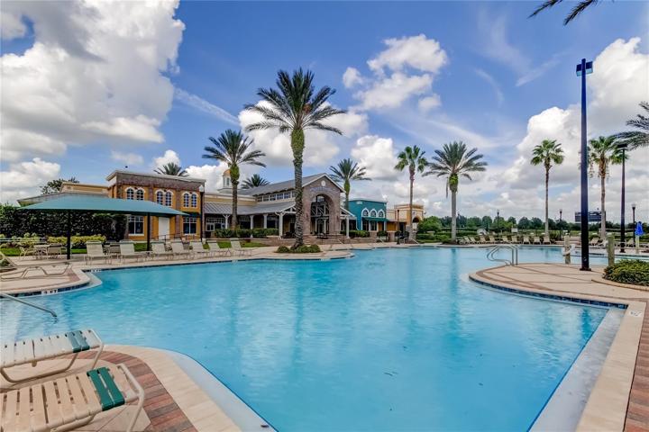 resort style pool