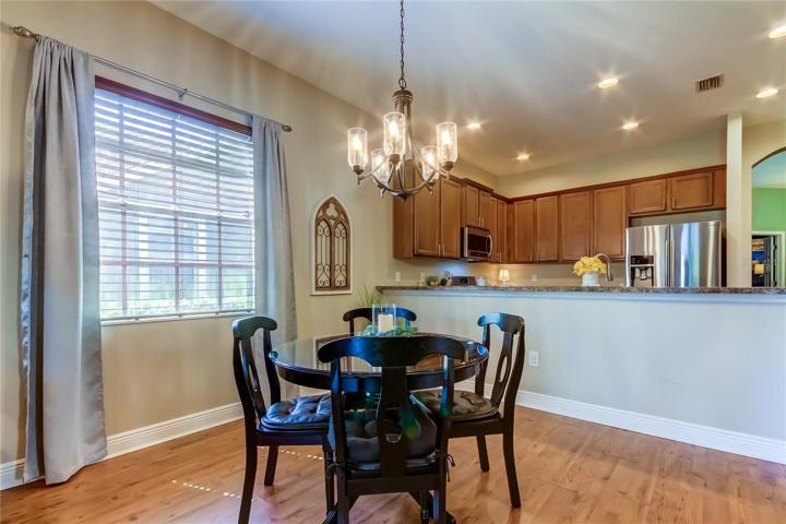 casual dining area