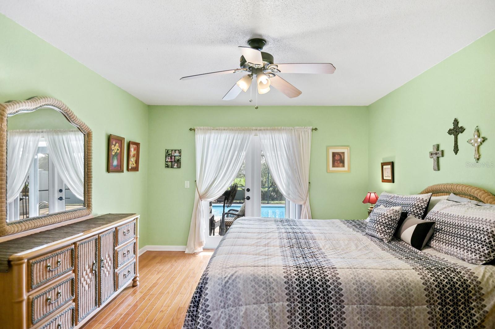 The flooring is beautiful!  Even more nice color too! Just move right in!