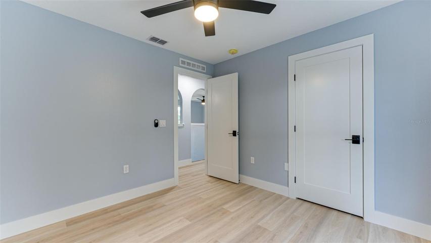 Second bedroom with large walk-in closet