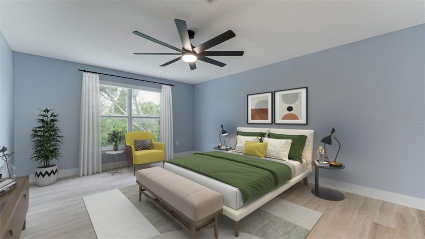 Virtually staged photo of Primary Bedroom