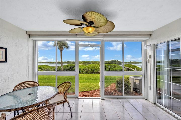 River view - enclosed patio
