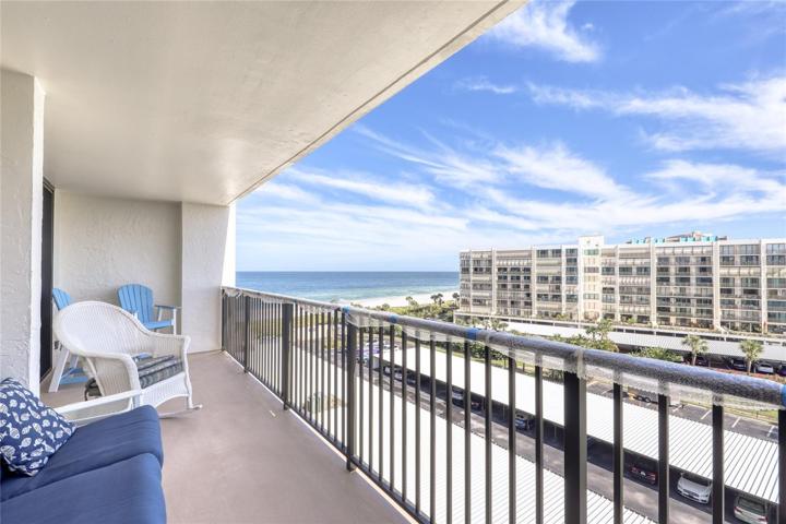 Extra long balcony from living room to both bedrooms.