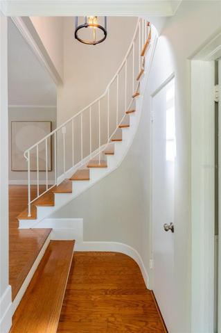 Foyer with your own closet under the stairs