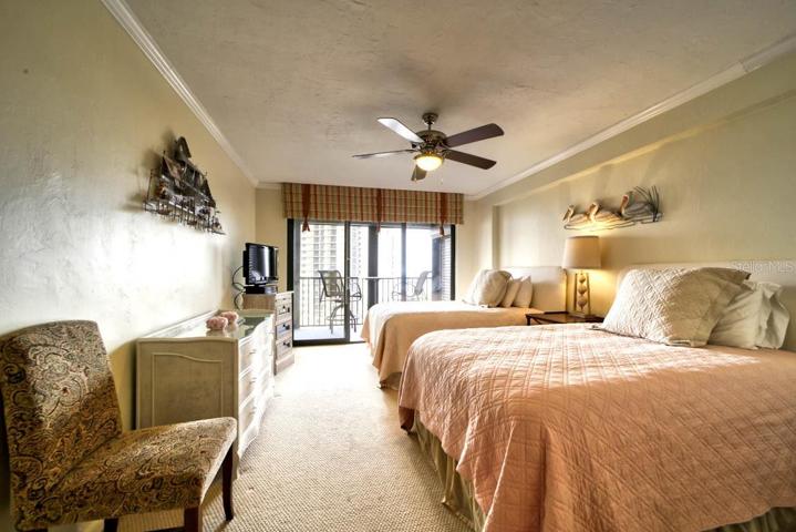 Guest bedroom with private patio