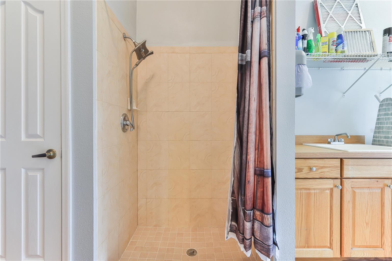 laundry room shower