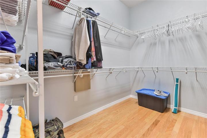 Master walk in closet