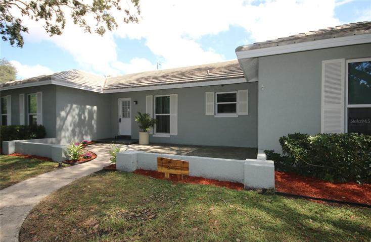 Front Entry with large Open Patio