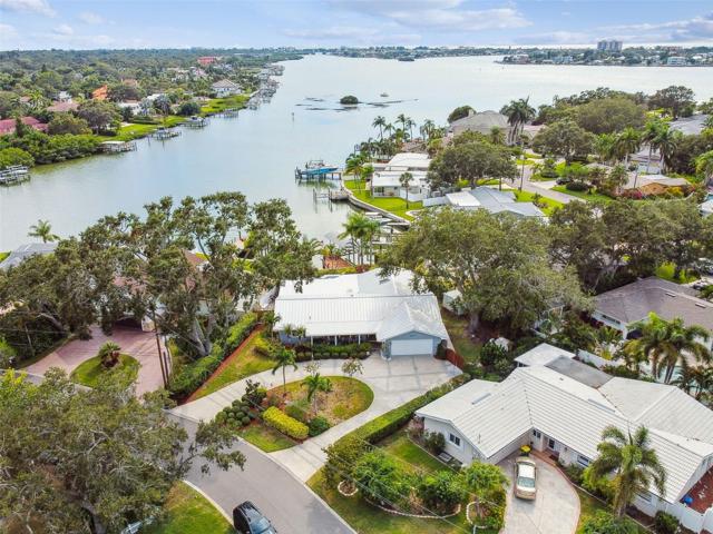 Aerial View of Home & Water