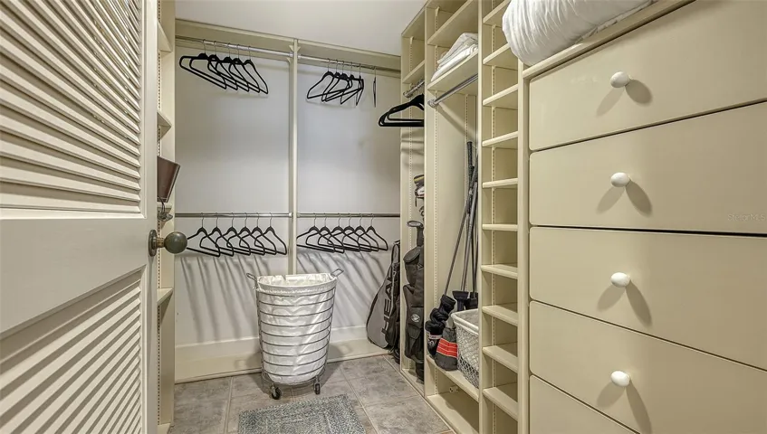Primary walk in closet