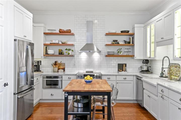 Center Island with Butcher Block