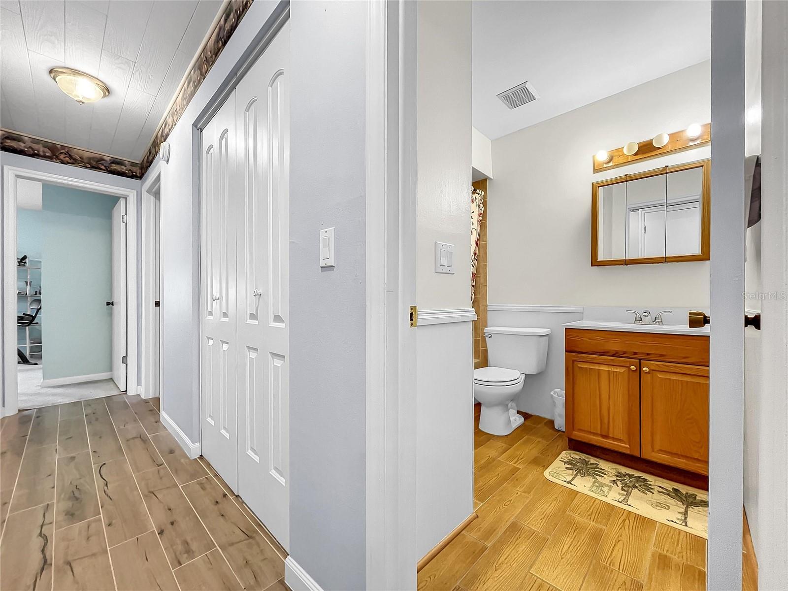 Hallway and second full bath