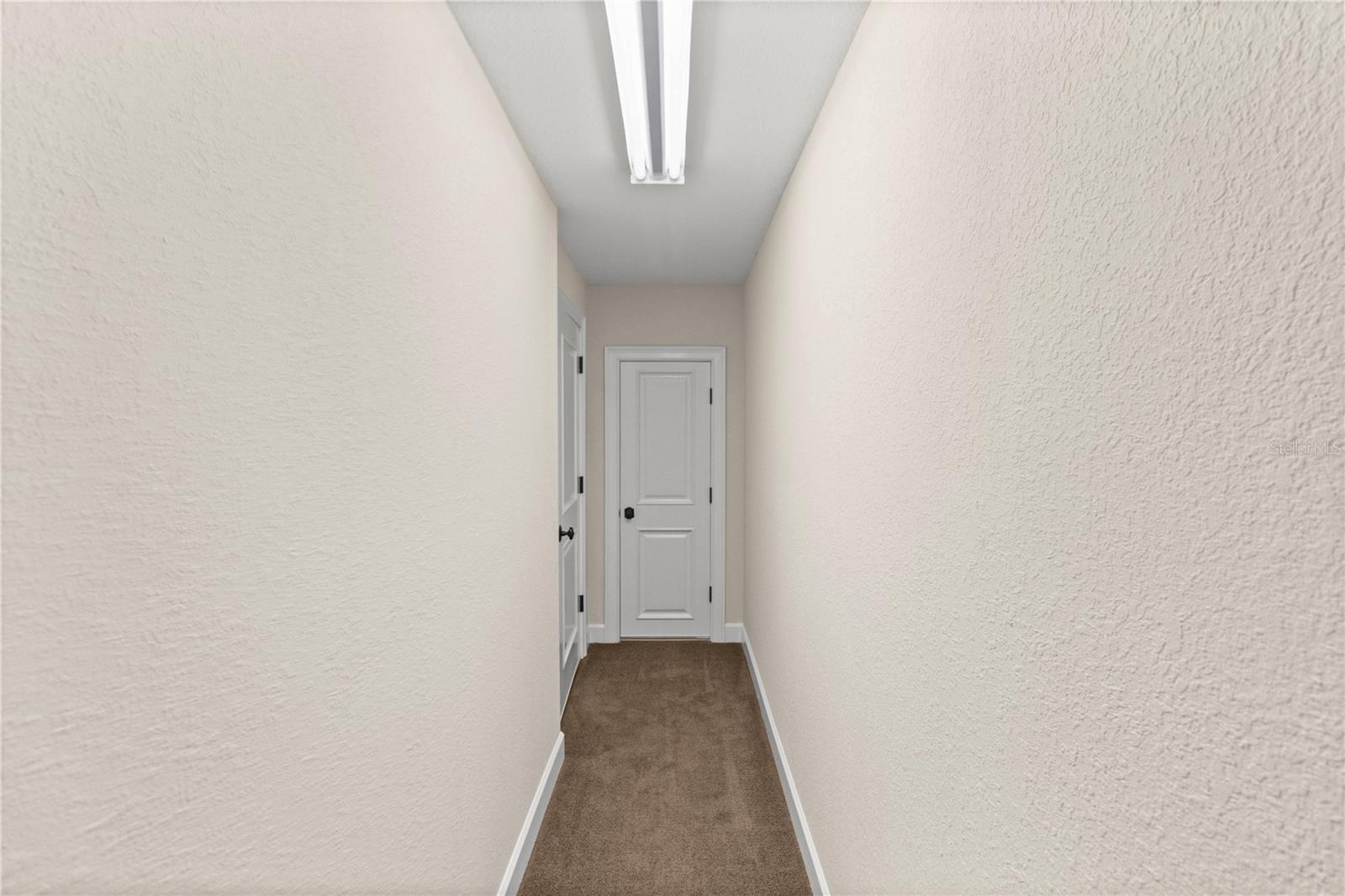 Hallway to technology room