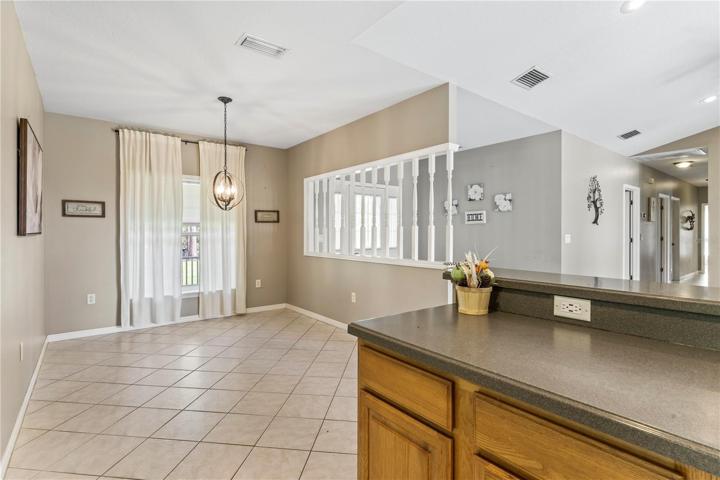 Dining room off the kitchen