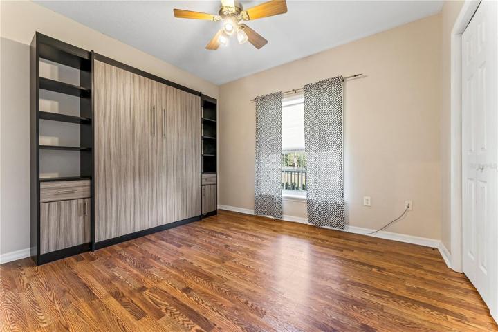 Guest bedroom with Built in Murphy bed