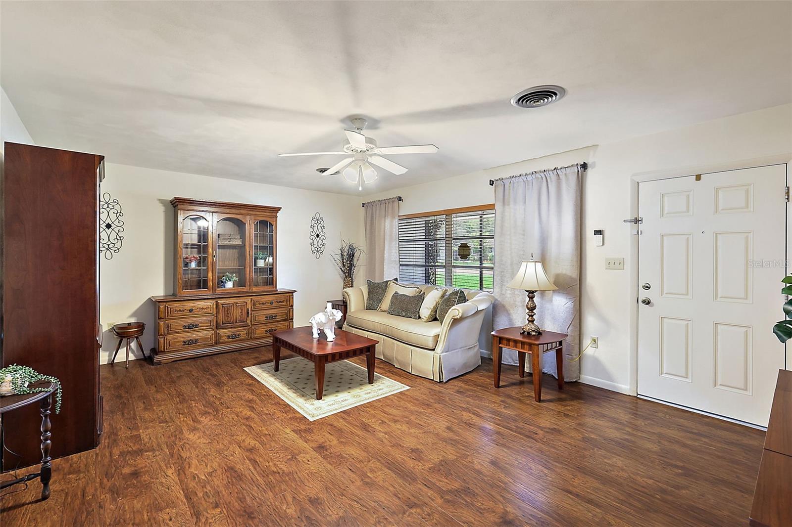 Living room with large window