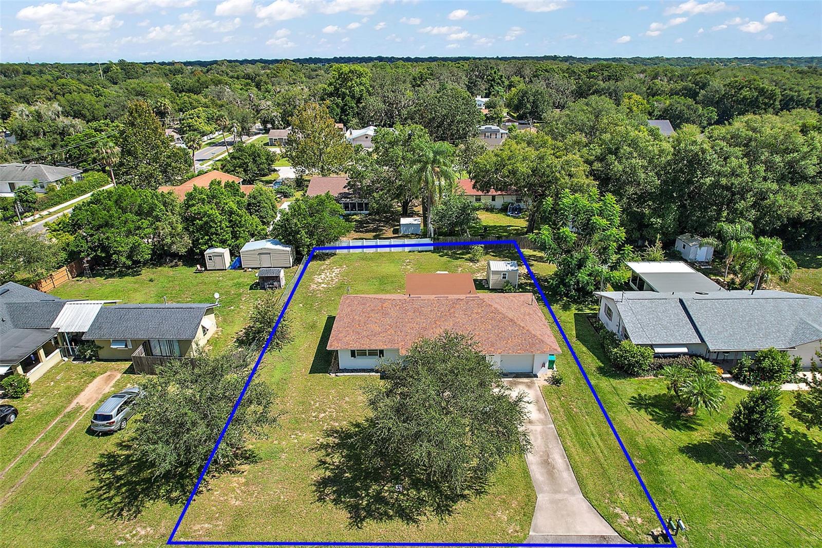 Large lot just over 1/4 acre!
