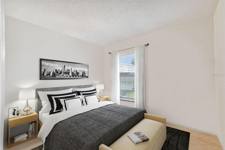Staged bedroom 1