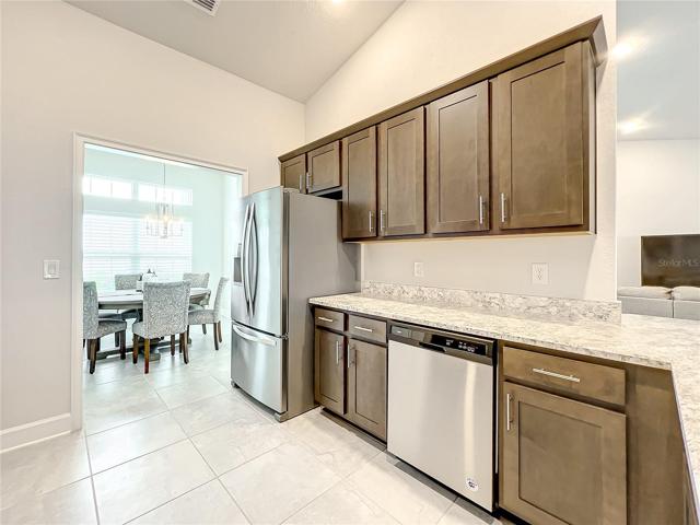 Kitchen with View of Formal Dining Room
