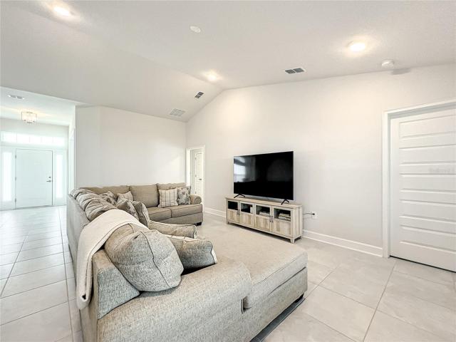Family Room with View of Foyer