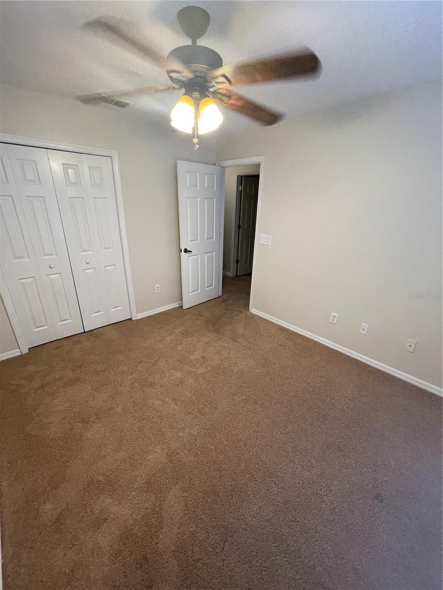 Bedroom 3 with Closet Door