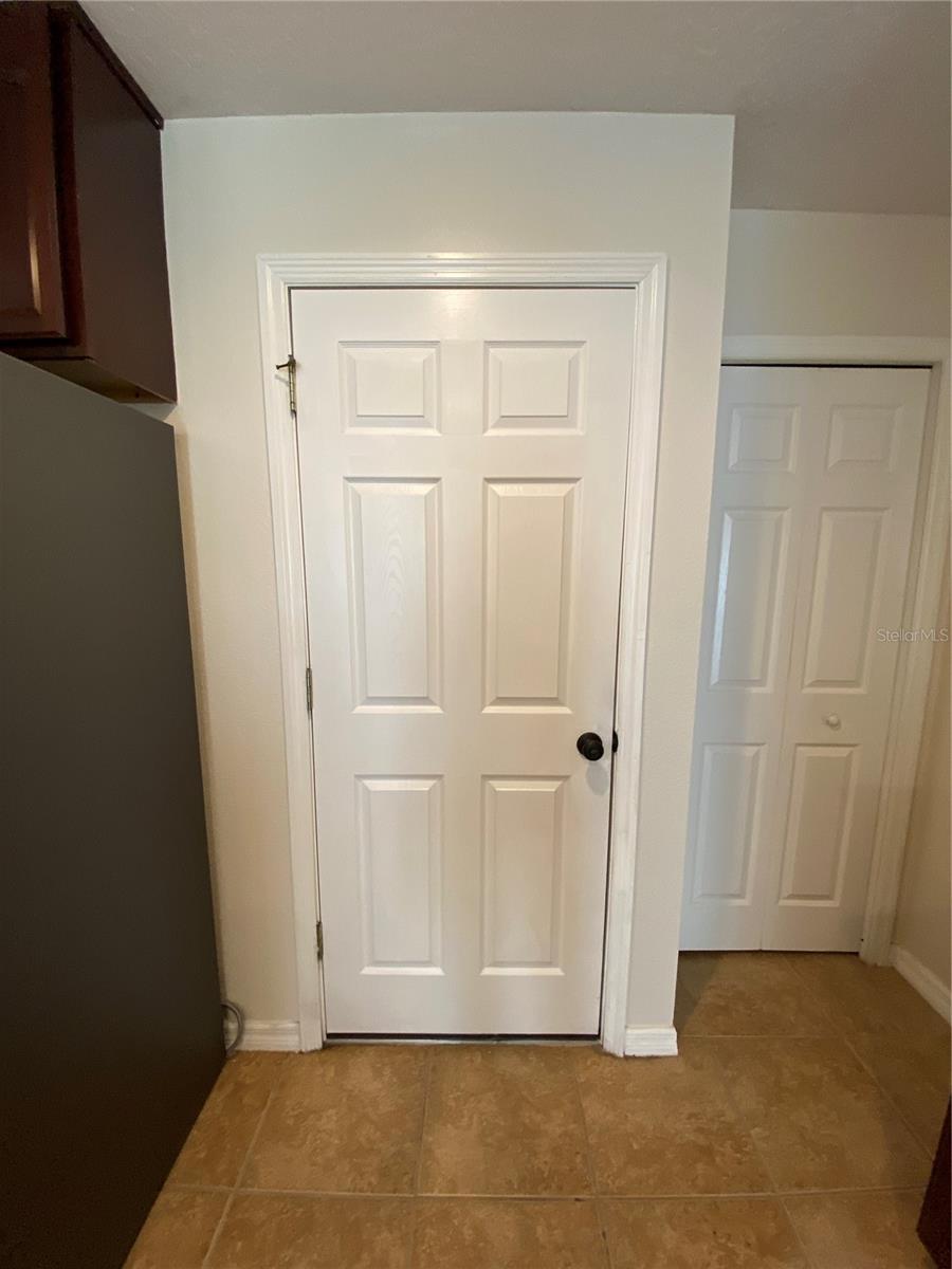 Door Leading to Garage