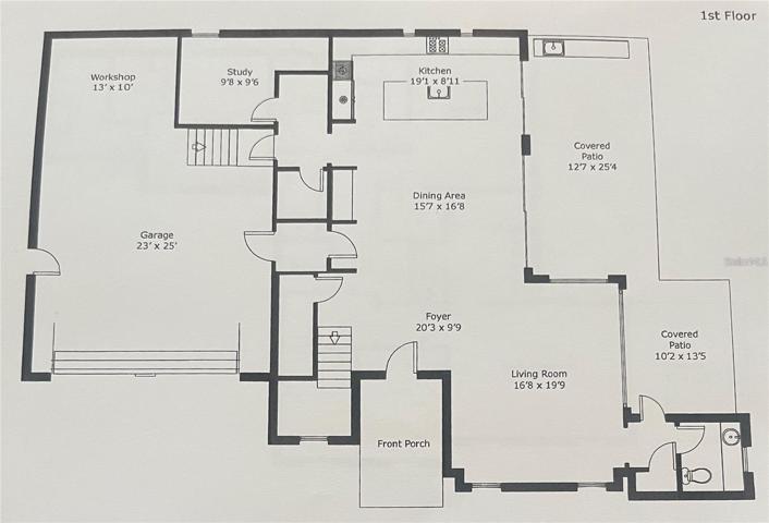 FIRST LEVEL FLOORPLAN