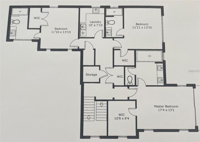 SECOND LEVEL FLOORPLAN