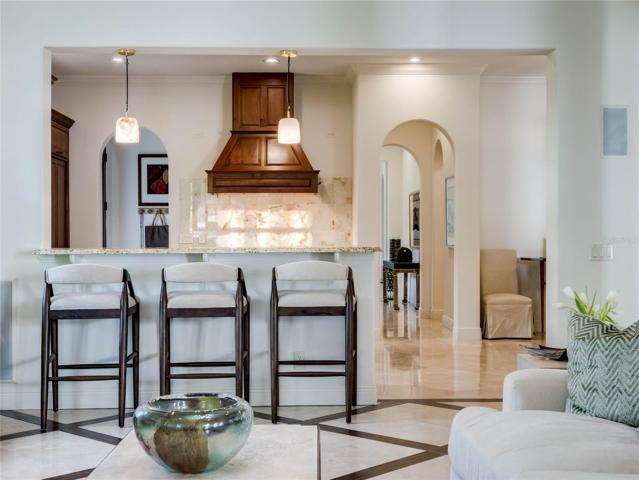 Subtle arches give beautiful views through the house.