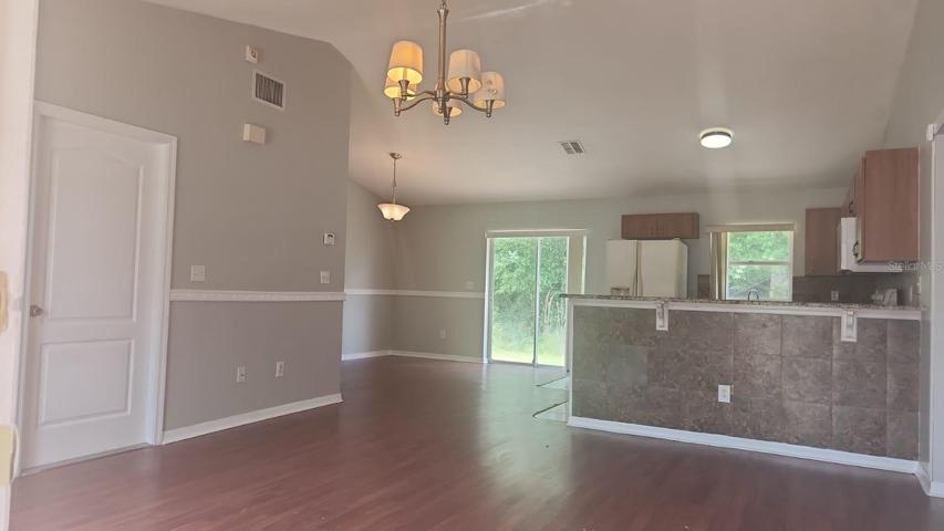 Living area and Kitchen