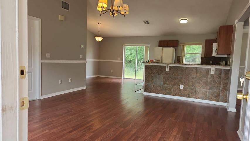 Living area and Kitchen