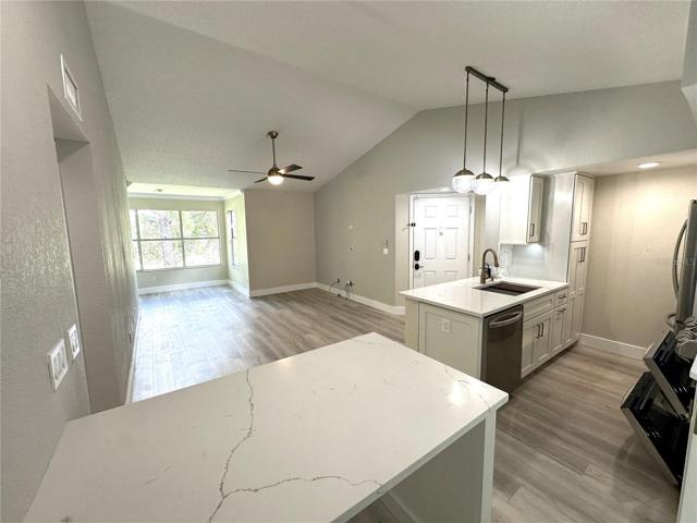 Kitchen, Living Room view