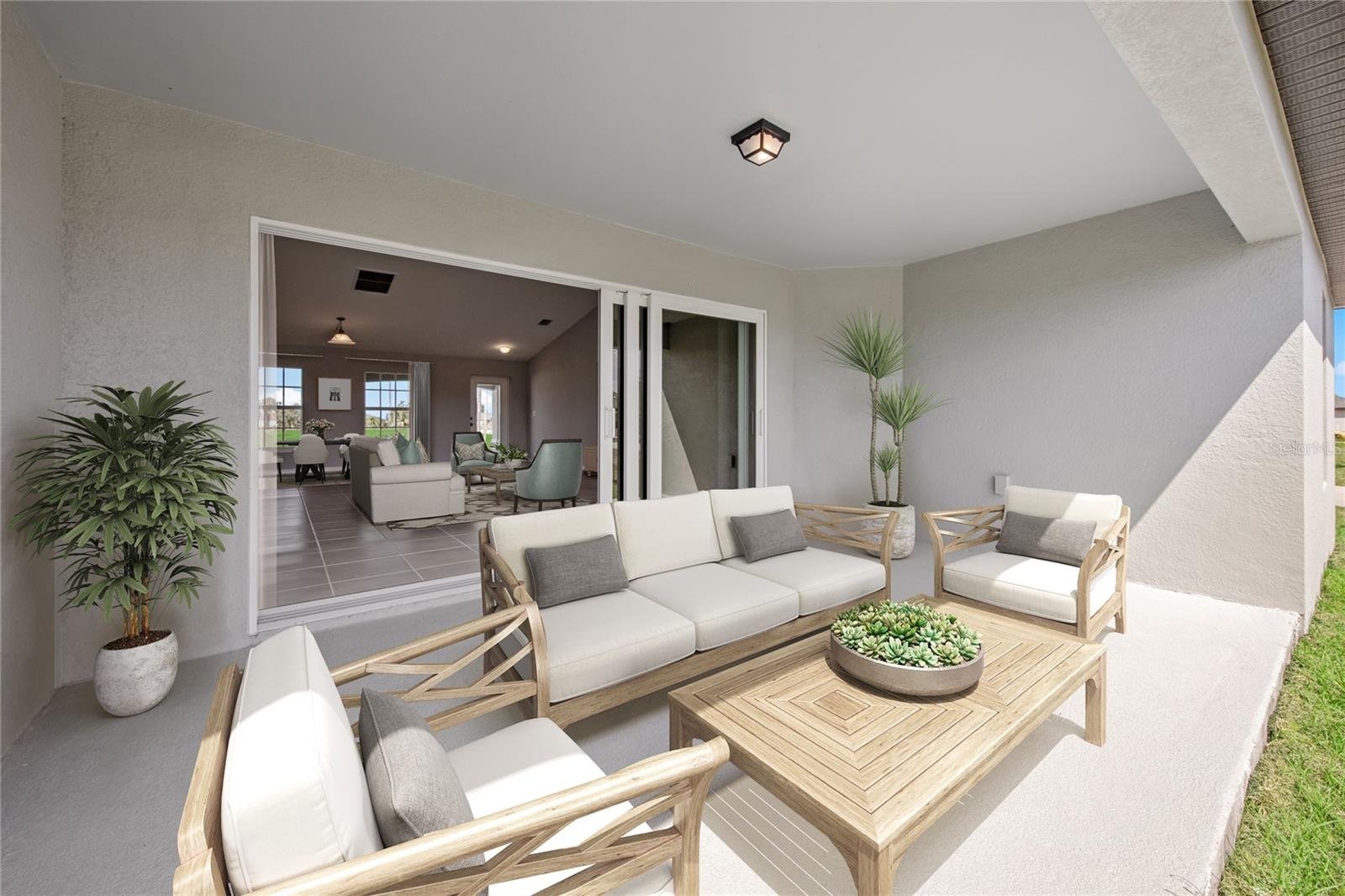 OUTDOOR LIVING *DISCLAIMER: Renderings, Photos, Virtual Tours are of like model and are used for display purpose only, actual property may vary.