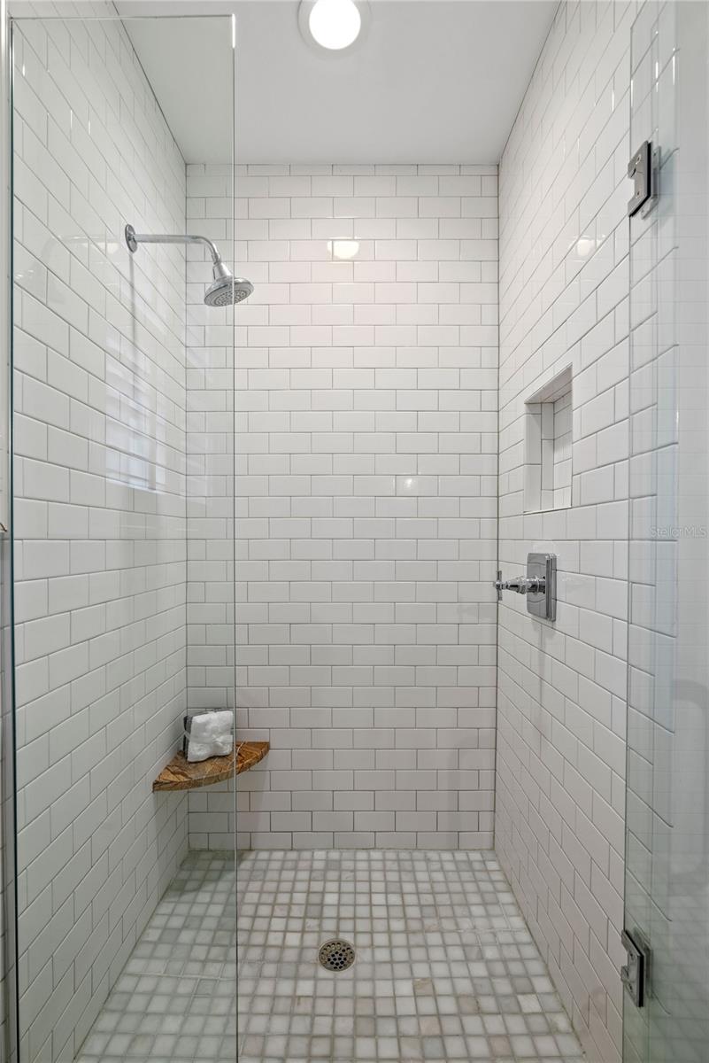 Downstairs full bathroom shower