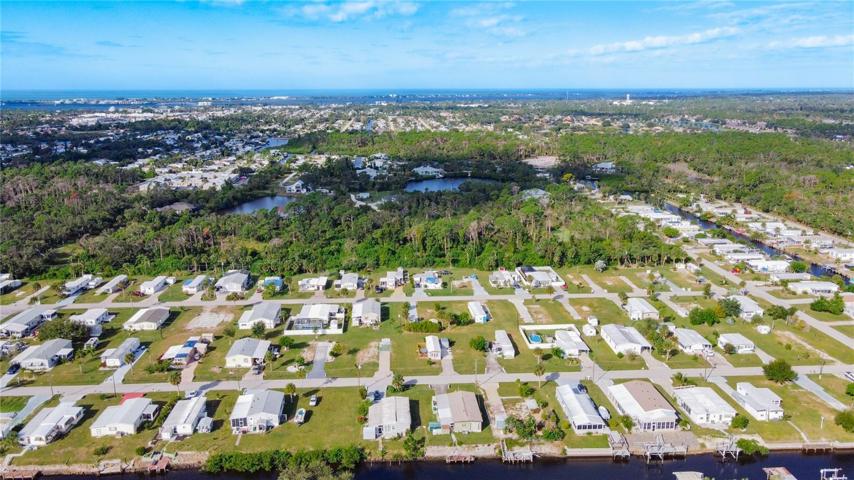 aerial toward the gulf