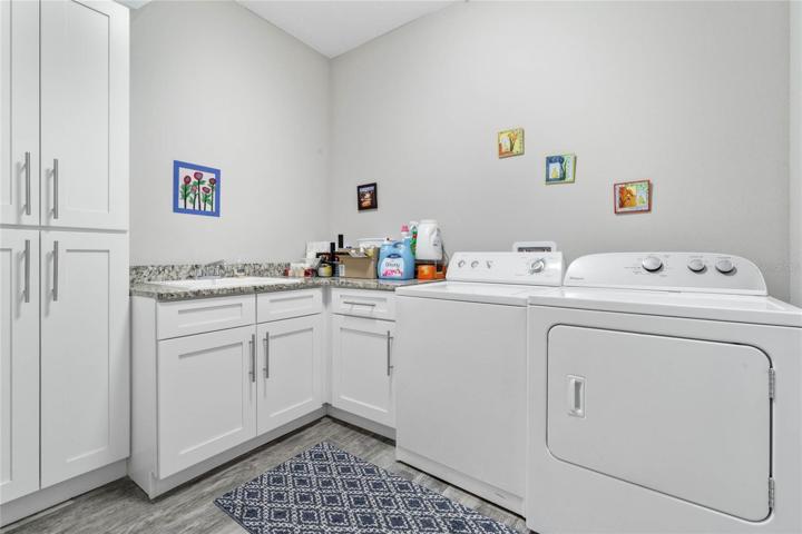 LARGE LAUNDRY ROOM WITH EXTRA STORAGE