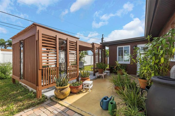 Backyard With Pergola