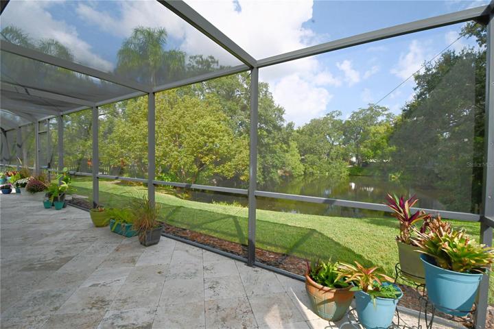 The home features a pool enclosure from 2017.