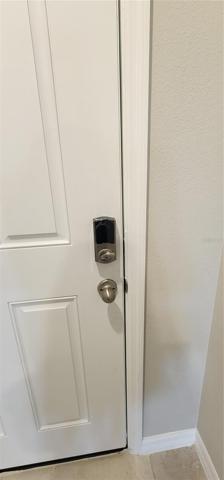 Smart lock at front door