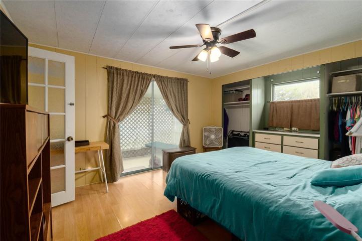 master bedroom with doorwall