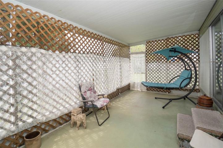 Florida room off master bedroom
