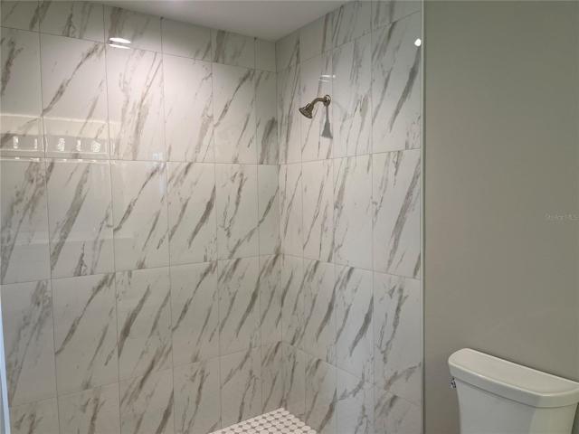 Tiled shower