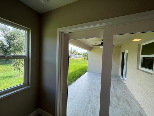 Sliding door from Master Bedroom to patio