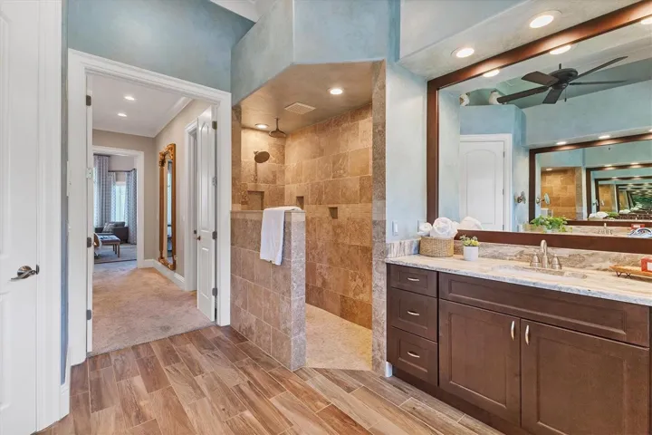 Oversized walk -in Master Bath shower